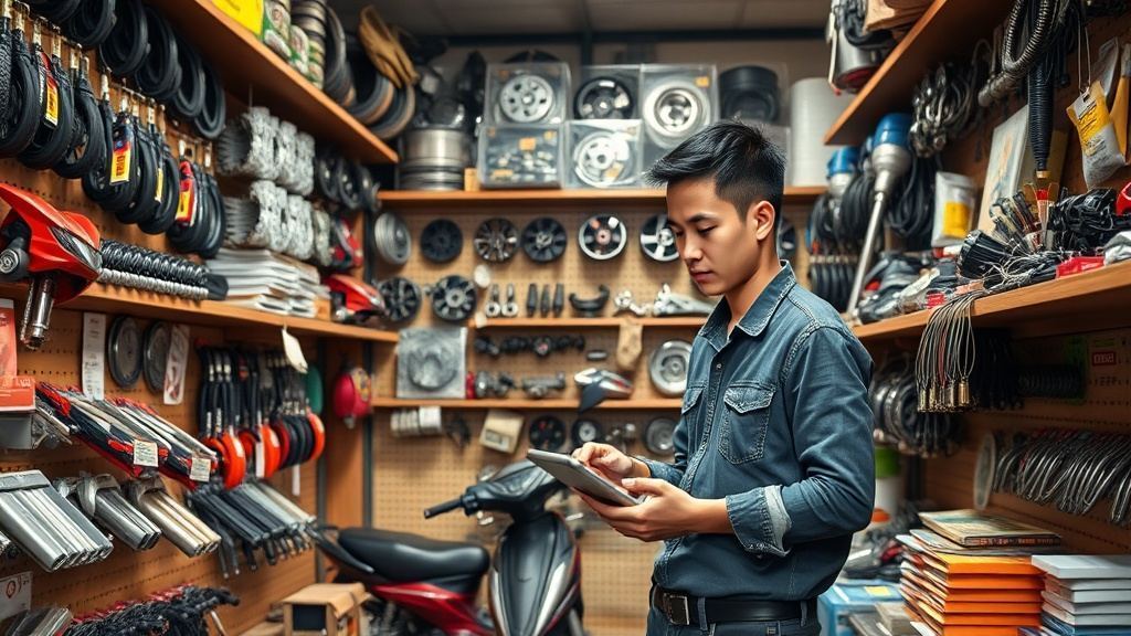 Hướng dẫn setup cửa hàng phụ tùng xe máy từ A-Z