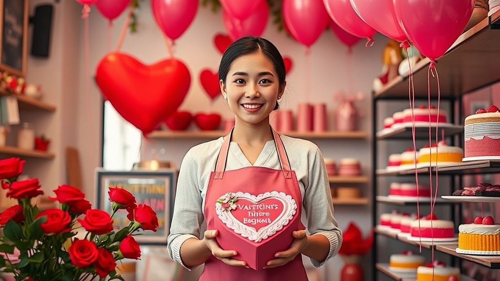 Lễ tình nhân 14/2 cho tiệm bánh – Kinh doanh bùng nổ