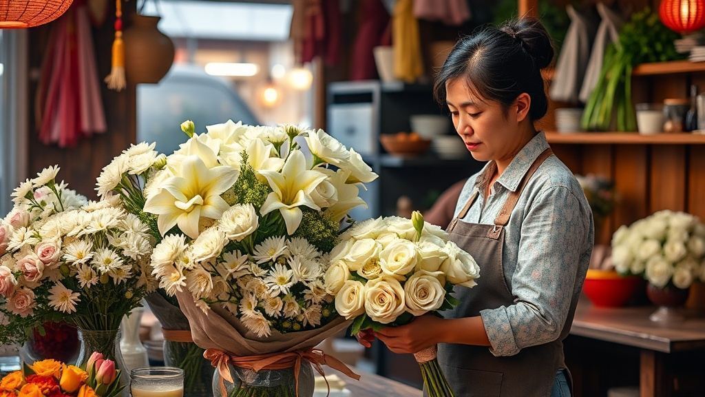 Mùa Vu Lan cho cửa hàng hoa quà: Kinh doanh tăng 30%