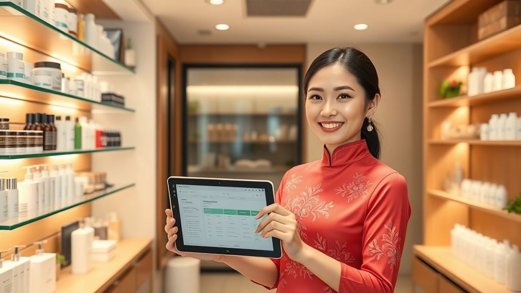Phần mềm cho mô hình spa kết hợp bán mỹ phẩm