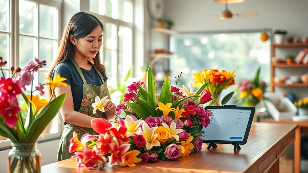 Phần mềm quản lý hoa tươi tại Cà Mau 2026