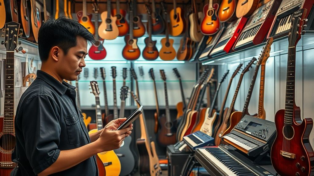Phần mềm quản lý nhạc cụ tại Đồng Nai - Giải pháp cho cửa hàng