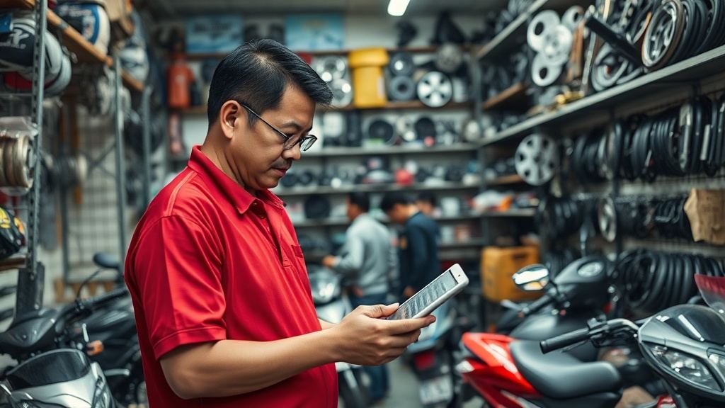 Phần mềm quản lý phụ tùng xe máy tại Đồng Nai