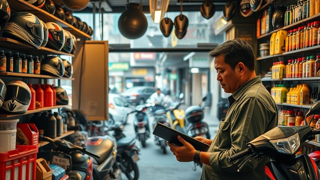 Phần mềm quản lý phụ tùng xe máy tại Hà Nội: Giải pháp tối ưu