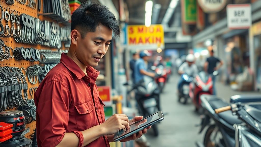 Phần mềm quản lý phụ tùng xe máy tại Hải Phòng