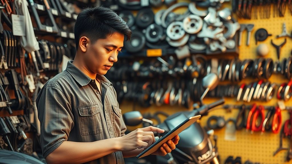 Phần mềm quản lý phụ tùng xe máy tại Long Xuyên An Giang 2025