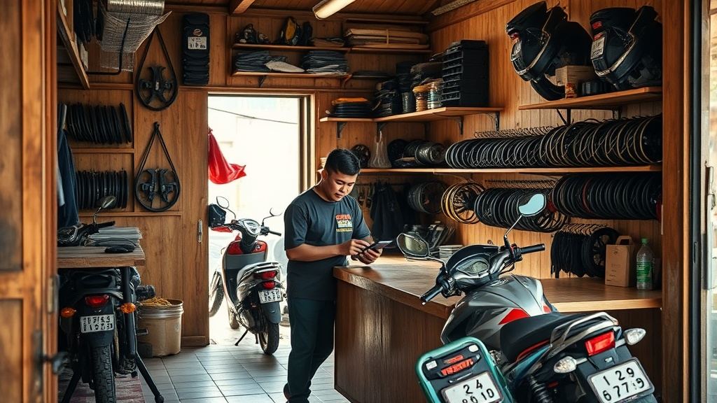 Phần mềm quản lý phụ tùng xe máy tại Vinh Nghệ An
