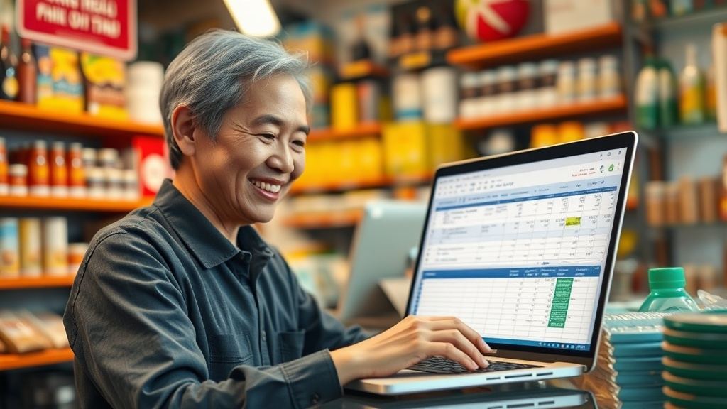 Template Excel tính lương thưởng theo doanh số cho chủ shop